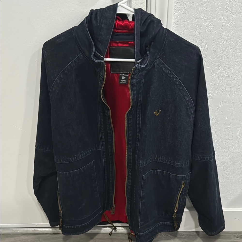 True Religion Black Denim Jacket